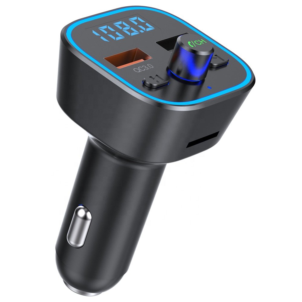 AGETUNR T35 bluetooth Car Fm Transmitter QC3.0 USB Fast Charger HD Digital Display Mp3 Player Wireless Handsfree Kit Adapter
